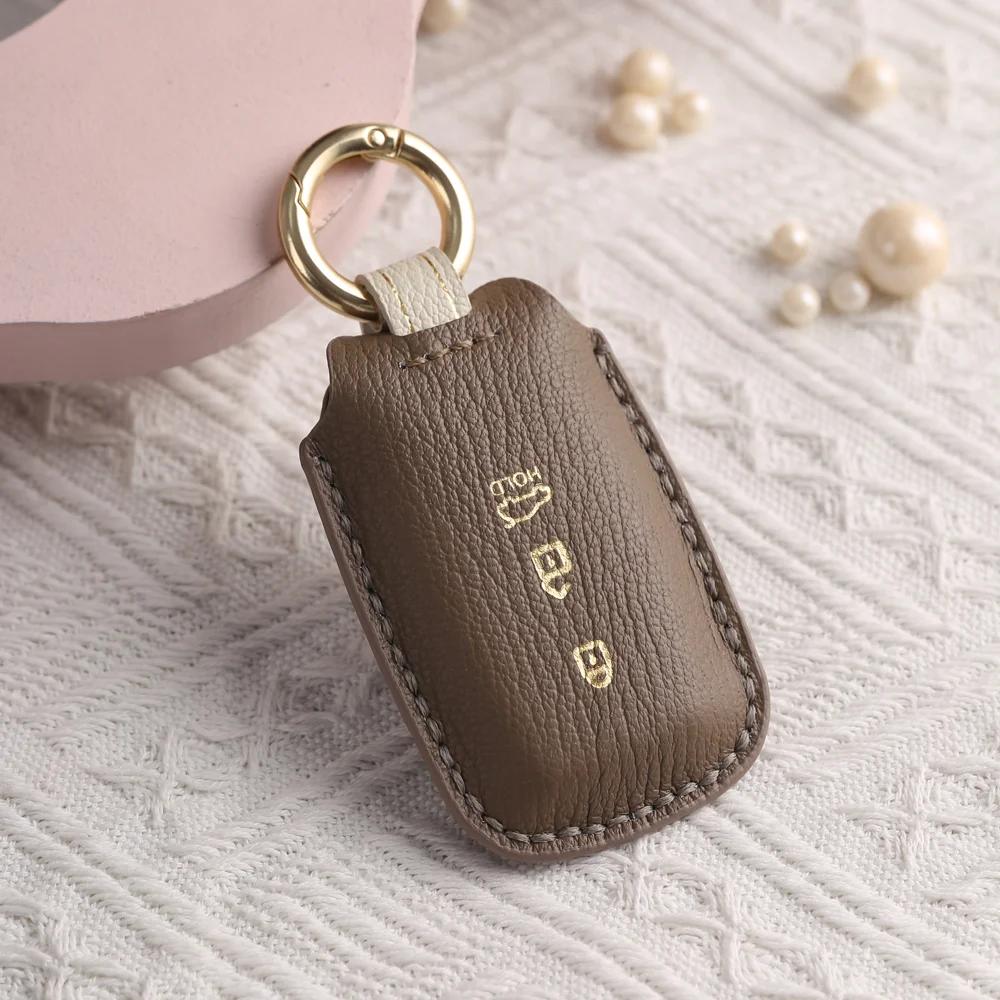 Leather Car Key Case Fob Cover For Kia Sportage Cerato Optima K3 K4 K5 Rio Picanto K2 Soul Sorento Ski Sedona Carnival Borrego