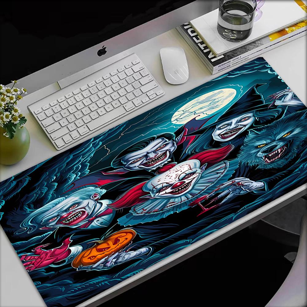 Halloween horror Theme Mouse Pad, Non Slip Rubber Base, Multifunctional Office & Home Decor, Perfect for Workspace Personalization.