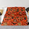 1pc Halloween Theme Flannel Blanket,Warm Lightweight Plush Blanket For All Seasons, Halloween Christmas Gifts-300gms