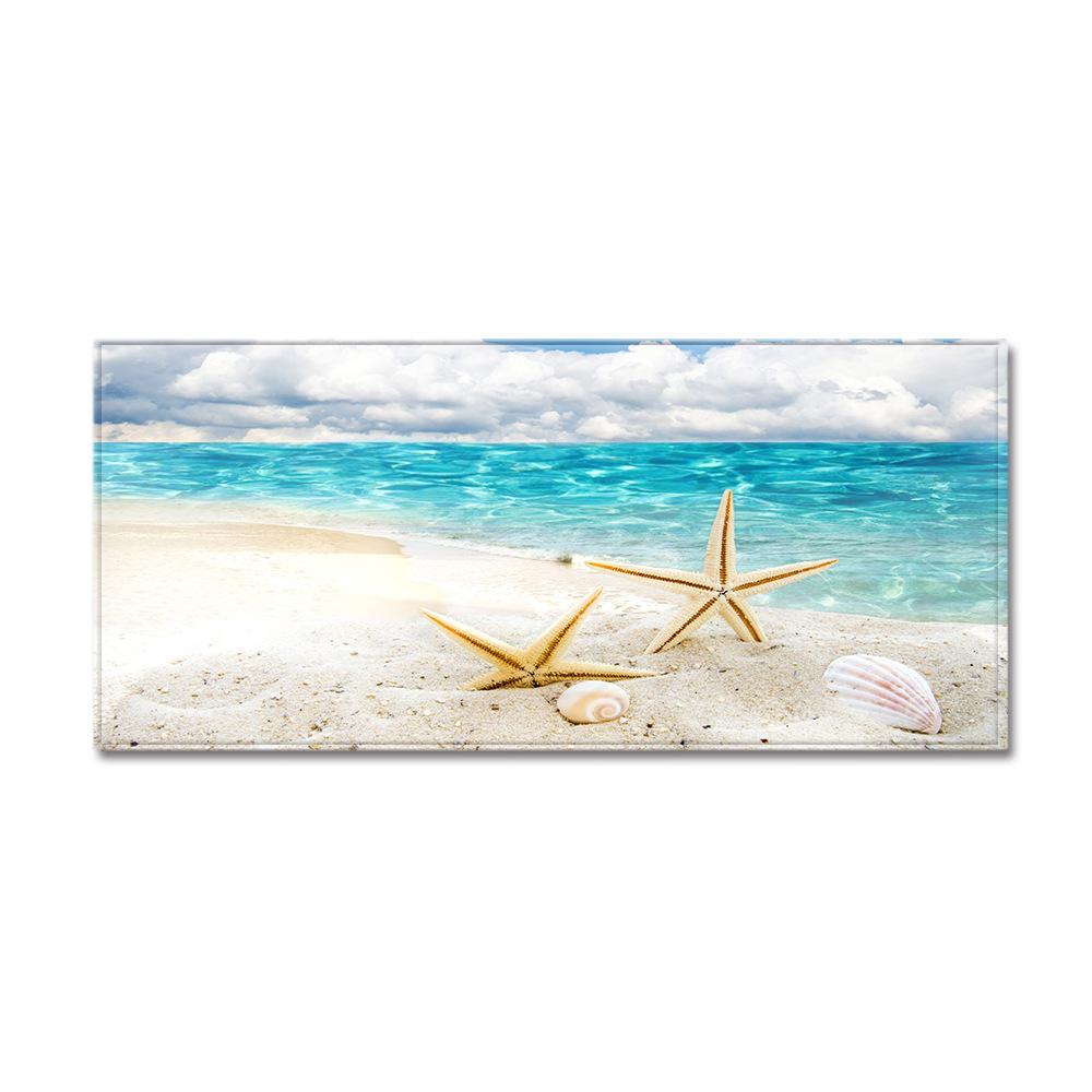 Beach Shell Household Floor Mat, Bathroom Non-Slip Door Mat, Bedroom, Living Room Carpet Bay Window Mat