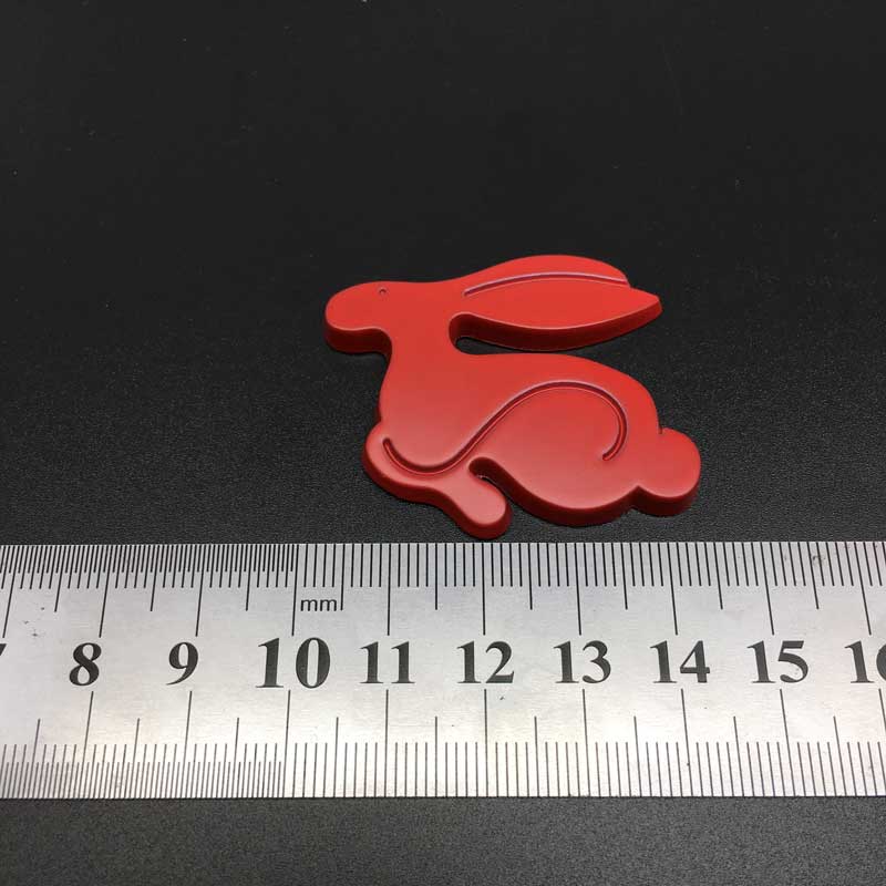 3D Metal Running Rabbit logo Car Stickers For Volkswagen Polo Golf 3 4 5 6 7 GTI  Car Body Trunk Emblem Badge Decal Car Sticker