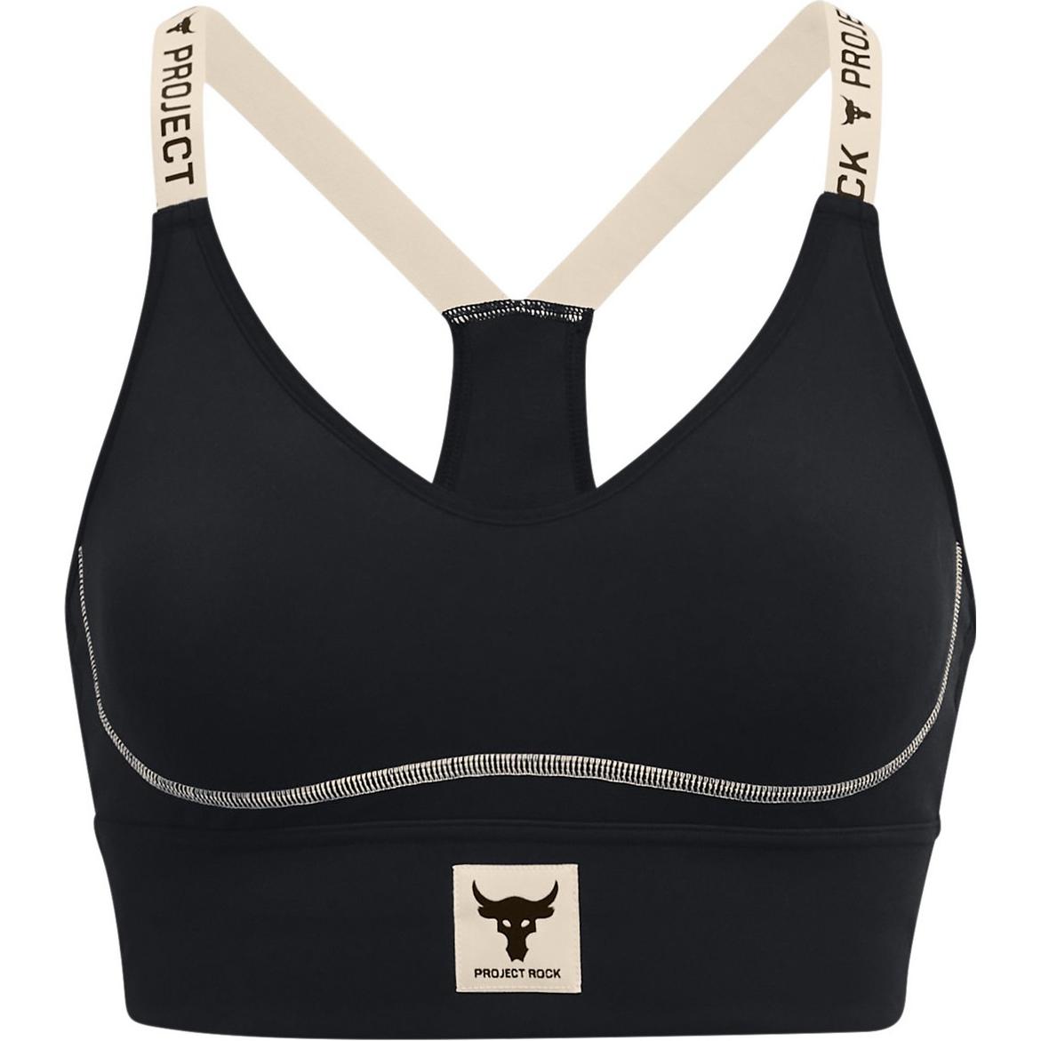 

Under Armour Logo Print Sports Bra Women Underwear Black 1373590-001 XS