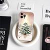 Anime Weihnachtsmann Rentier Weihnachtsbaum Handyhülle für iPhone 11 12 13 14 15 16 17 Pro Max Plus Transparente Rückseite