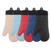 Heat Resistant Mitts with Thick Cotton Liner Non-Slip Silicone Oven Mittens for Baking Cooking Grilling Stove Gloves, Waterproof