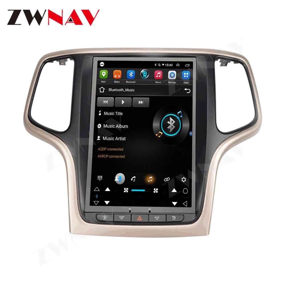 10.4" Navigation Display for Android 10, compatible with 2014-2018 Grand Cherokee, 32GB Storage, 4G Connectivity.