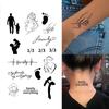1 Foglio Tatuaggi Temporanei Tigre Falce Farfalla Per Dito Collo Adulto, Adesivi Tatuaggio Finto Temp Lunga Durata Realistico