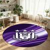 Anderlecht FC Printed Round Crystal Velvet Rug Soft Non Slip Floor Carpet For Bedroom Holiday Gift
