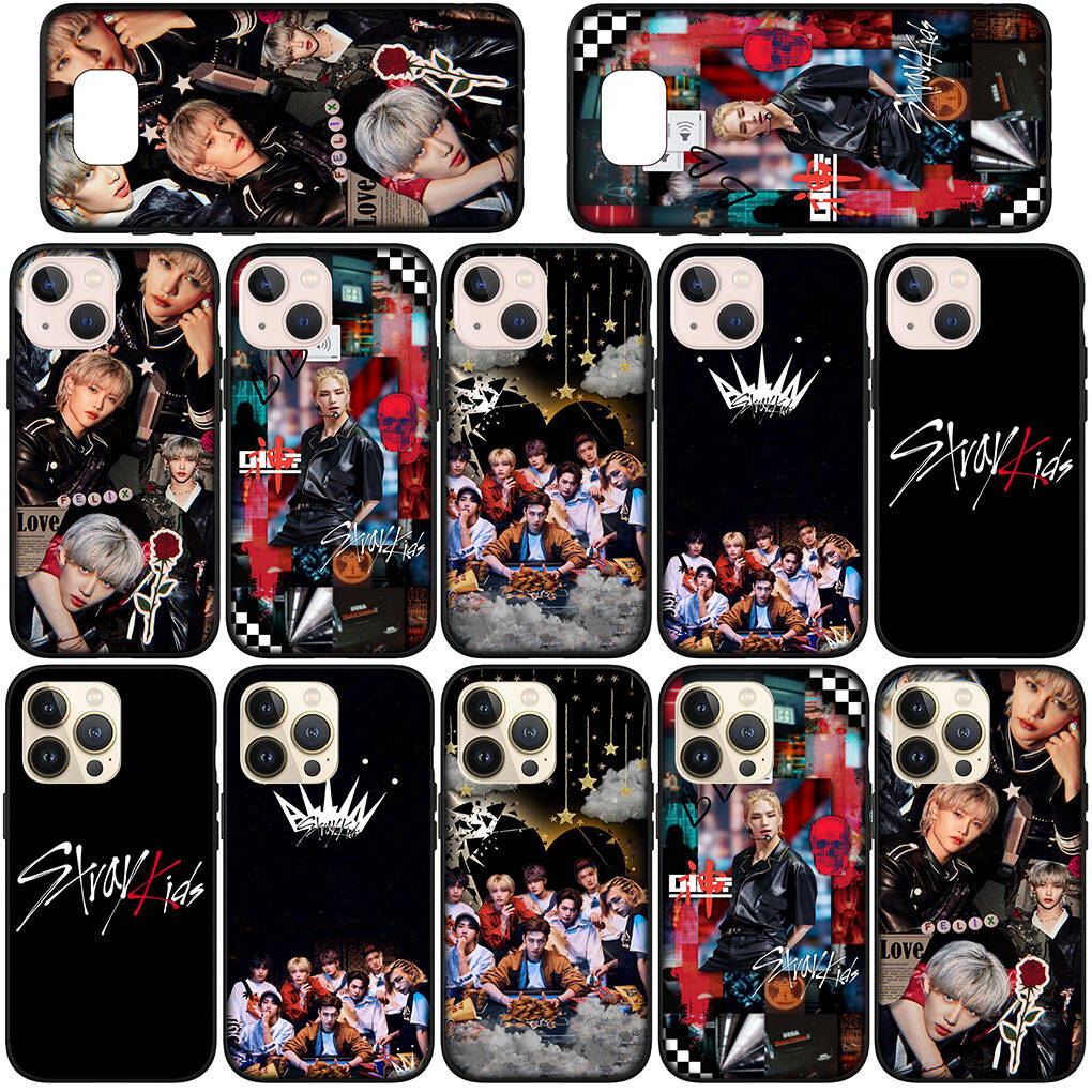 For iPhone 17 16 15 Xiaomi Poco F7 F8 X7 X6 C85 C75 C71 M8 Redmi Note 14 13 12 11 Pro Max 14C 13C 15C A3 A4 Phone Case Stray Kids Cover
