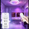 Wireless RGBW LED Ceiling Light Strip with Remote & Touch Control for Bathroom, Hallway, Corridor & Living Room