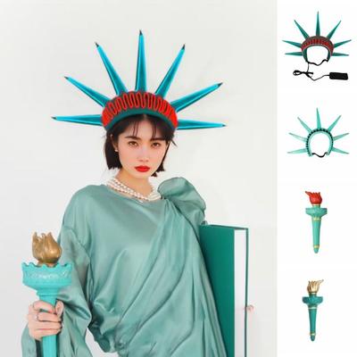 Masquerade Party Liberty Statue Cosplay Props Torch Statue of Liberty Props  Party Supplies