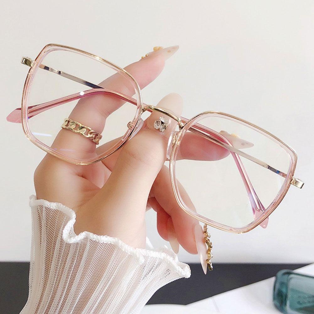 Gafas con bloqueo de luz azul para mujer, anteojos de diseñador, gafas ópticas para ordenador, protección ocular, gafas de moda