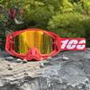 100 Motorcycle Goggles Cycling Glasses Outdoor Off-Road Ski Sport MX ATV Dirt Bike Racing Glasses Motocross Goggles