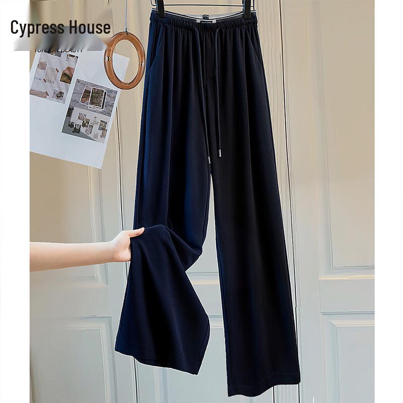 

Women s High-Waist Drape Wide-Leg Casual Pants S