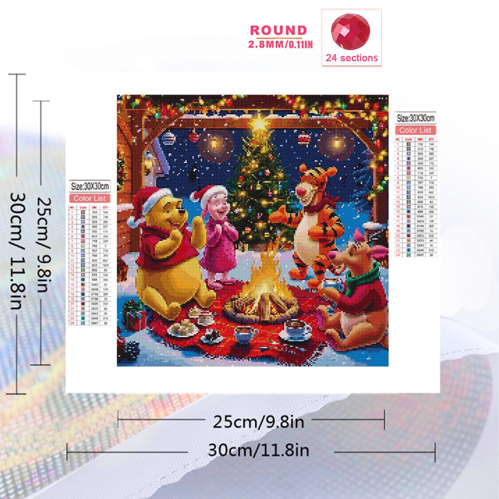 Nytt Ankomst Diamantbroderi Ole Brumm Mosaikk Bjørn Dyr Håndarbeid Tegneserie Maleri Ti