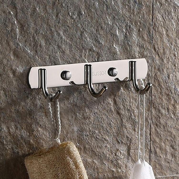 Multipurpose Stainless Steel Hook Rack Practical Hook Rail Elegant Hangers for Hanging Towels Clothes In Any Room