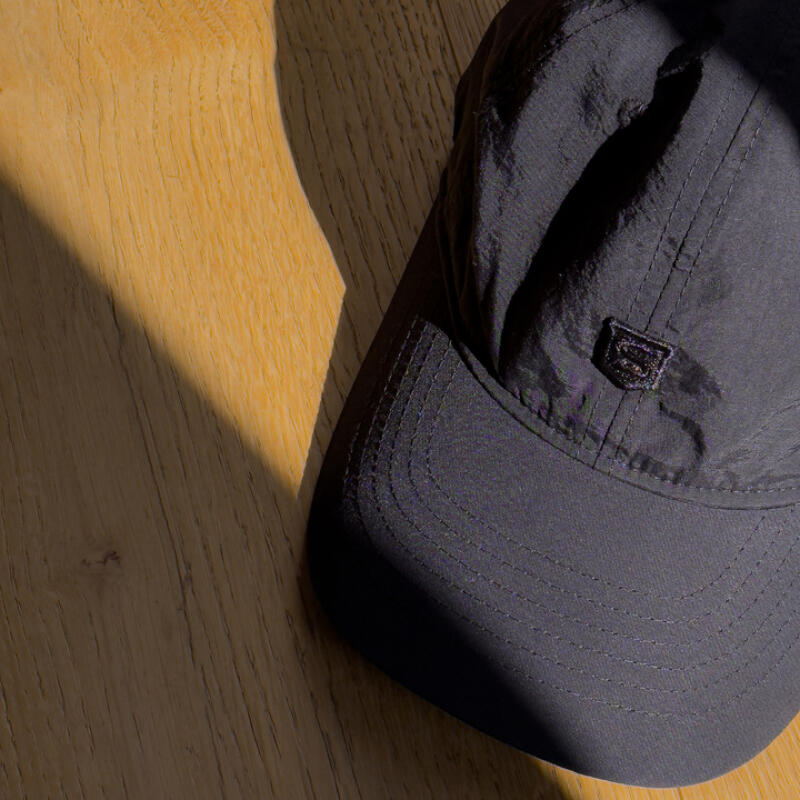 Water-repellent material ball cap, wrinkle-resistant baseball cap black