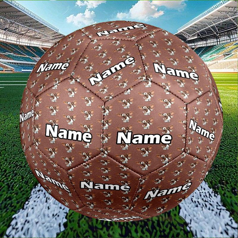 Custom Name Personalized Gizmo (Gremlins) Print Size 5 Soccer Ball Training & Match Football, for Team, Kicking, Gift for Football Enthusiasts