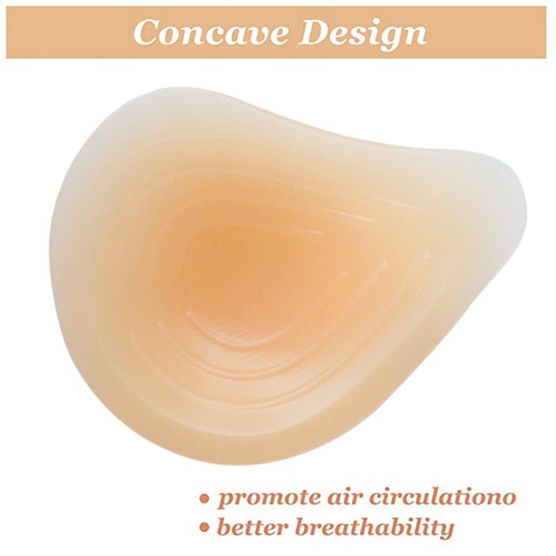 1 Stück Spiralförmige Postoperative Silikon-Prothese Künstliche Konkave Brustvergrößerungspads Prothese für Mastektomie