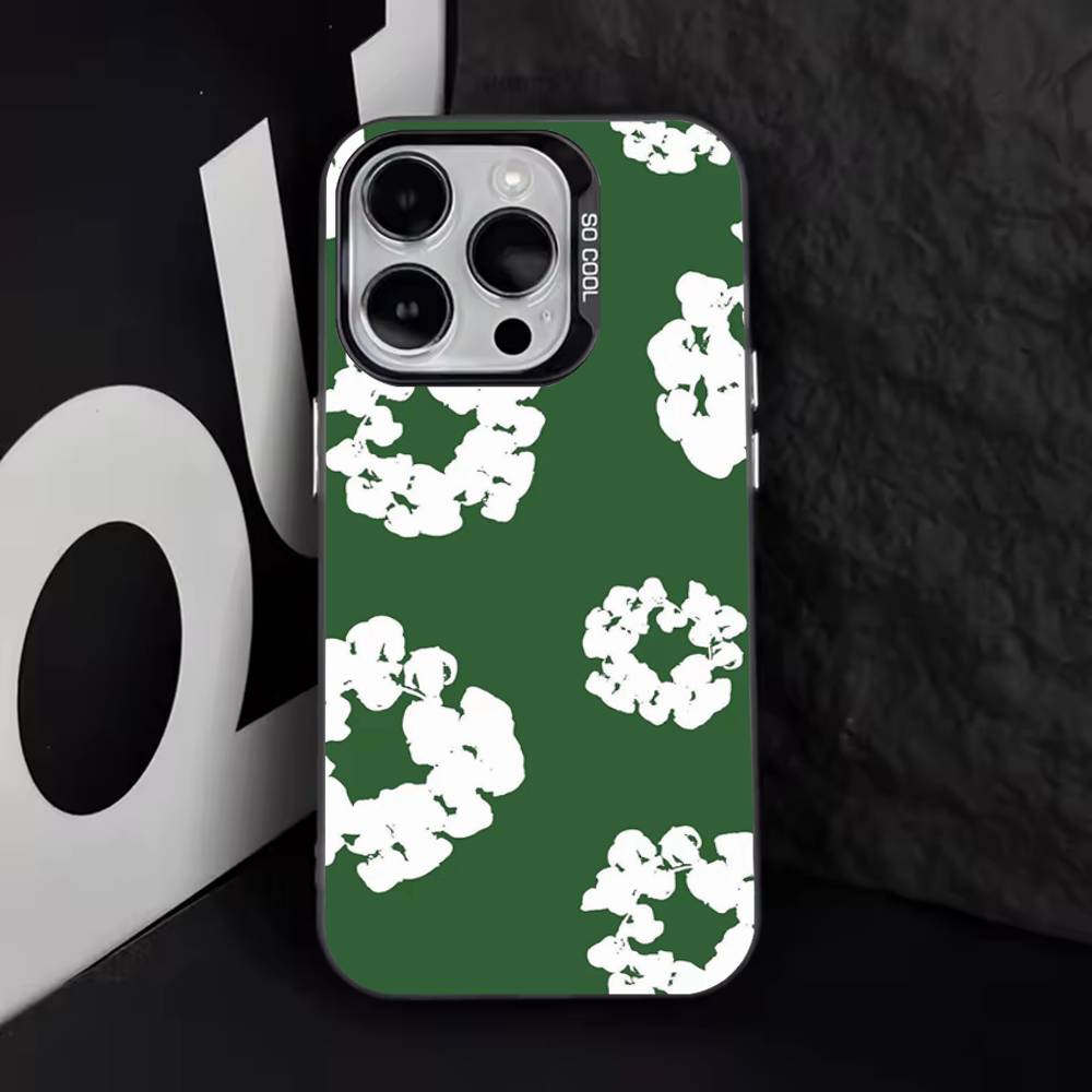 Flower D-Denims T-Tears Phone Case For iPhone 17,16,15,14,13,12,11,Pro,Max,Plus,E,Air,Mini Black Tpu Cover