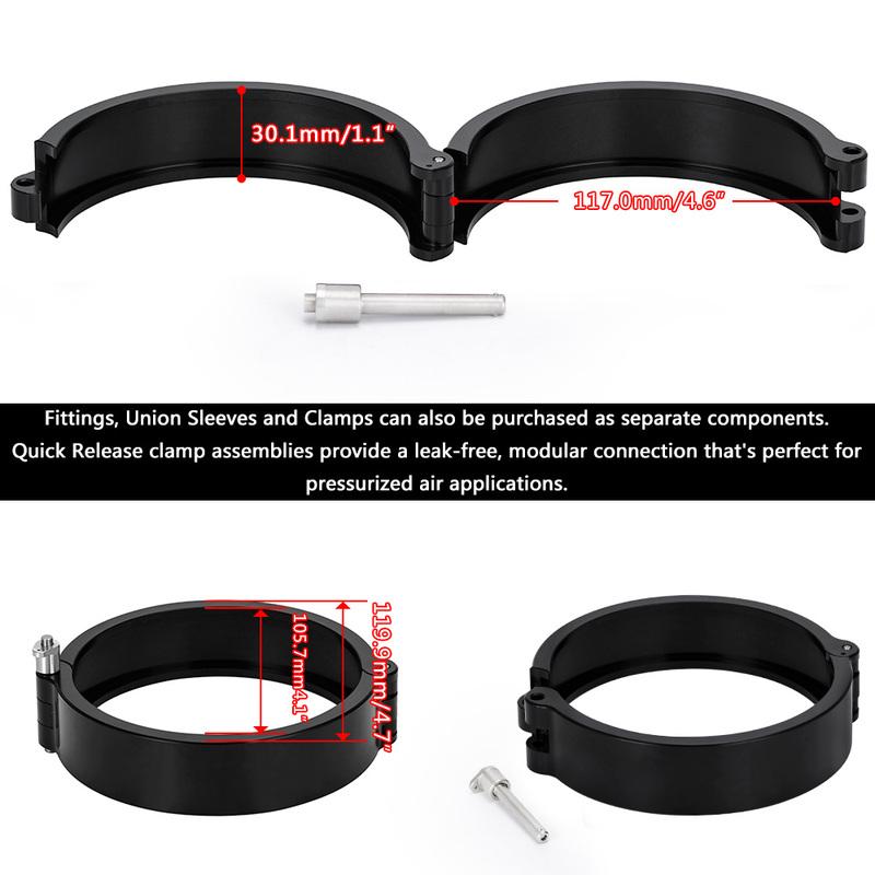 1 Piece 3.5" 4.0" Clamp System Assembly Exhaust V-band Clamp Quick Release For OD Exhaust/Intercooler Pipe/Turbo