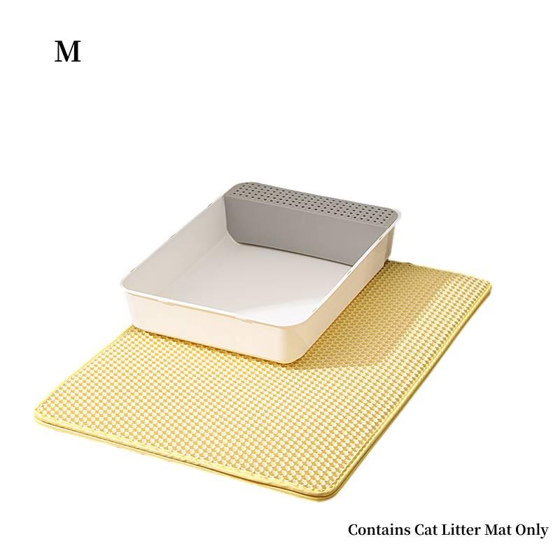 New Cross-border Cat Litter Mat Double-layer Filtered Sand Mat For Controlling Litter And Preventing Splashes Pet Paw Mat