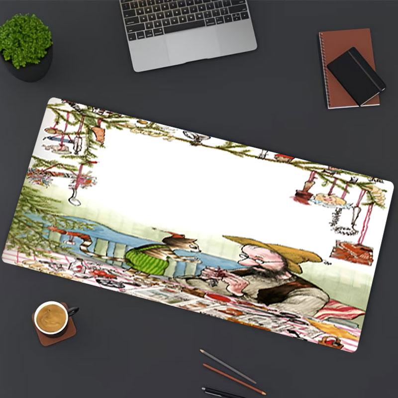 Pettersson und Findus Print Mouse Pad, for Keyboard Pad Laptop PC Mat for Office Home Use, Desk Decor, Perfect Birthday Gift for Gamers