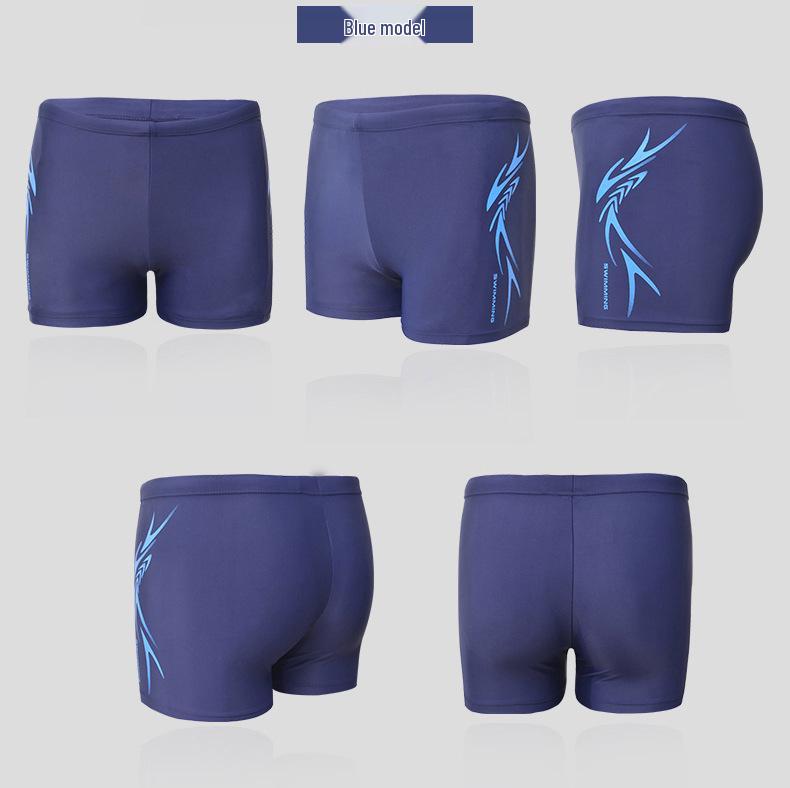 Banfei Men's Fashion Square Leg Swim Trunks - Print Pattern