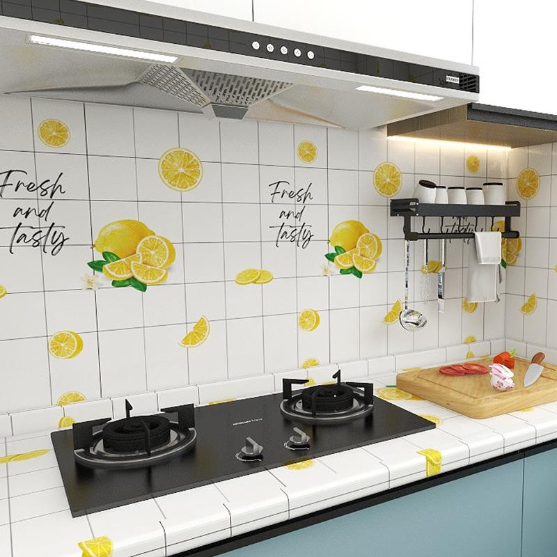 60 cm * 1 M/3 M/5 M/Adesivo da cucina Impermeabile, A prova di olio, Ignifugo, Carta da parati in marmo addensato, A prova di umidità da parete, Adesivo da parete autoadesivo