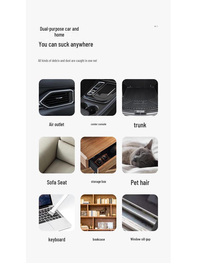 Kabelloser Handstaubsauger Mini für Auto & Haushalt