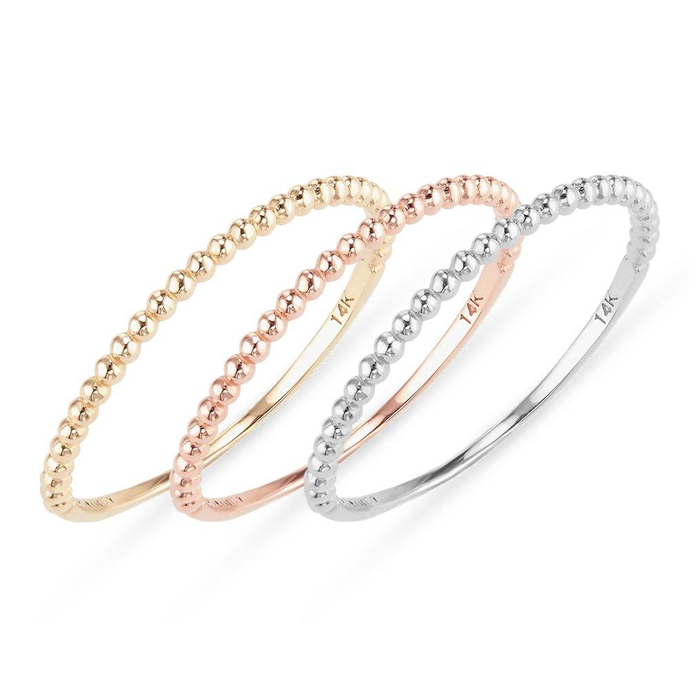 [Dorocy] 14K Mini Me Bubble Ring (Size 6-14)
