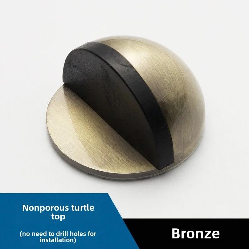 No Drill Door Stopper - Anti-Collision Rubber Guard for Bathroom & Glass Doors, Turtle Shape Non-Slip Household Protector