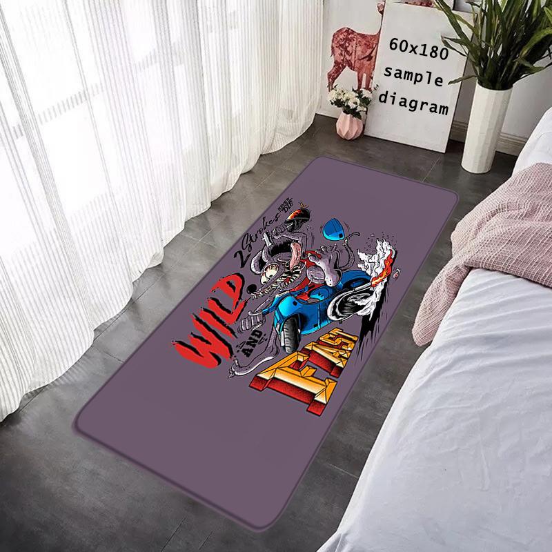 Entrance Doormat Rat Fink Bedside Balcony Rugs Living Room Carpet Foot Mats Bath Rug Floor Mat Ideal Gifts Non-slip House Decor