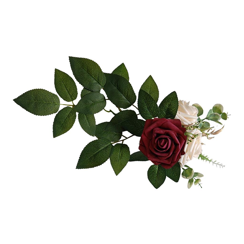 Artificial Chair Back Flower Lifelike Reusable Wedding Aisle Floral Decoration for Indoor Outdoor