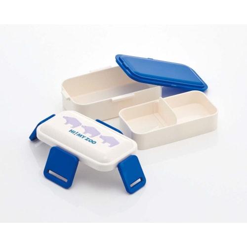 Skater Antibacterial, Softly Filling Dome-Shaped Lid, Two-Tier Bento Box, 600ml, Made In Japan, High-Ice Cream, PFLW4AG-A
