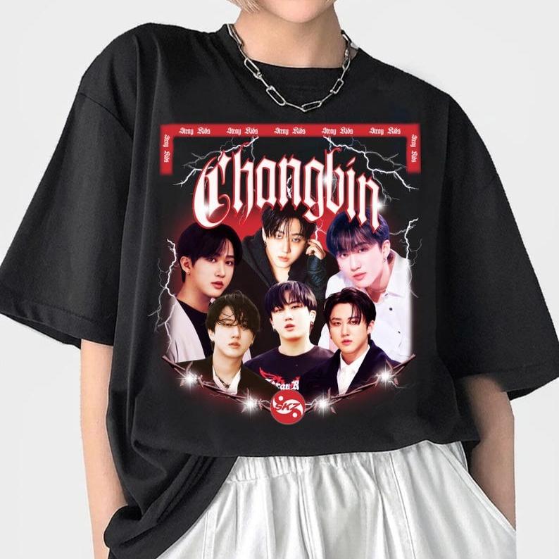 Ретро футболка Stray Kids Changbin 2026 Kpop, Футболка с альбомом Stray Kids Karma, Футболка Stray Kids Ceremony, Stray Kids Dominate SKZOO World Tour 4XL