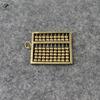 Antique Copper Abacus Key Chain Tea Pet Miniatures Figurines Small Ornaments Brass China Computer Accessories Desk Decortions