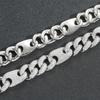 New European American Brass Zircon 15mm Pig Nose Bubble Unisex Trendy Cuban Bracelet Hip-hop Silver/Platinum Plated Versatile
