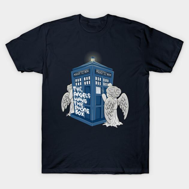 Men Black Print T-shirt The Angels Have The Phone Box No-Cut Transfer Paper Print Cotton Tshirt M тёмно-синий