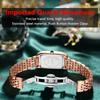 Top brand new ladies watch waterproof fashion trend square diamond small green watch quartz wrist watch