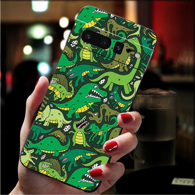 Phone Case For Google Pixel 10 9 Pro XL 9A 8 7 6 Pro Pixel 8A 7A 6A Pixel 8 7 6 5 Cute Dinosaur Baby