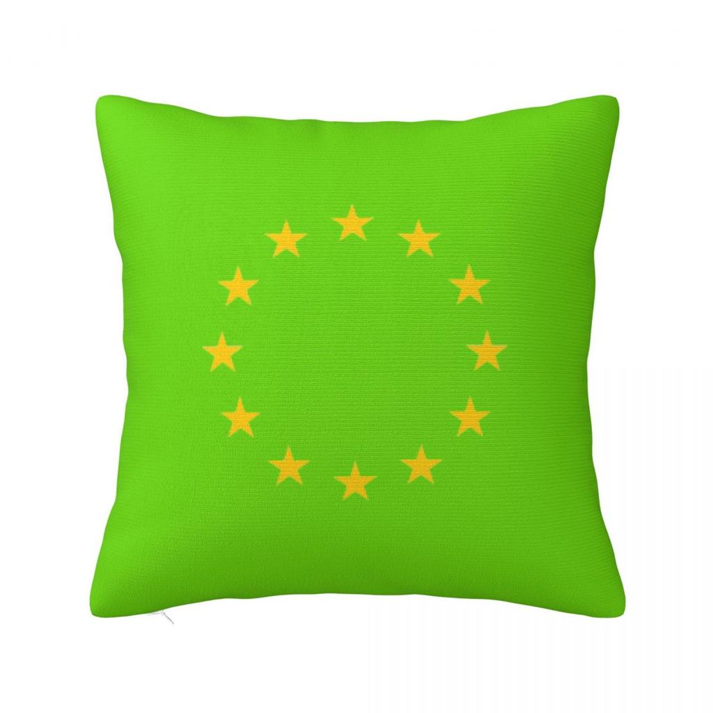 EU Europe European Union European Flag EU Stars Square Pillowcase Cushion Cover Pillow Case Throw Pillow Cover for Home Bedroom