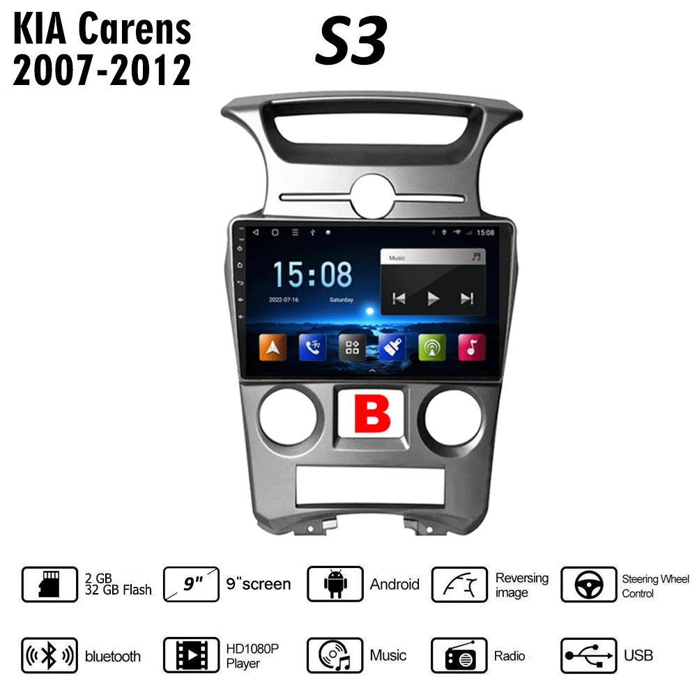 

9-дюймовый беспроводной автомобильный радиоприемник на базе Android Carplay для KIA Carens 2007-2012, автомобильный мультимедийный видеоплеер, GPS-навигация, WIFI, 2 + 32 ГБ 2+32GB,B