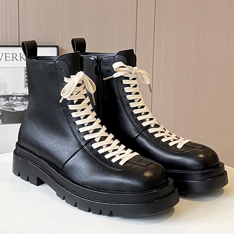 Martin boots men's leather lace-up high-top men's boots platform men's boots 2025 autumn new men's shoes