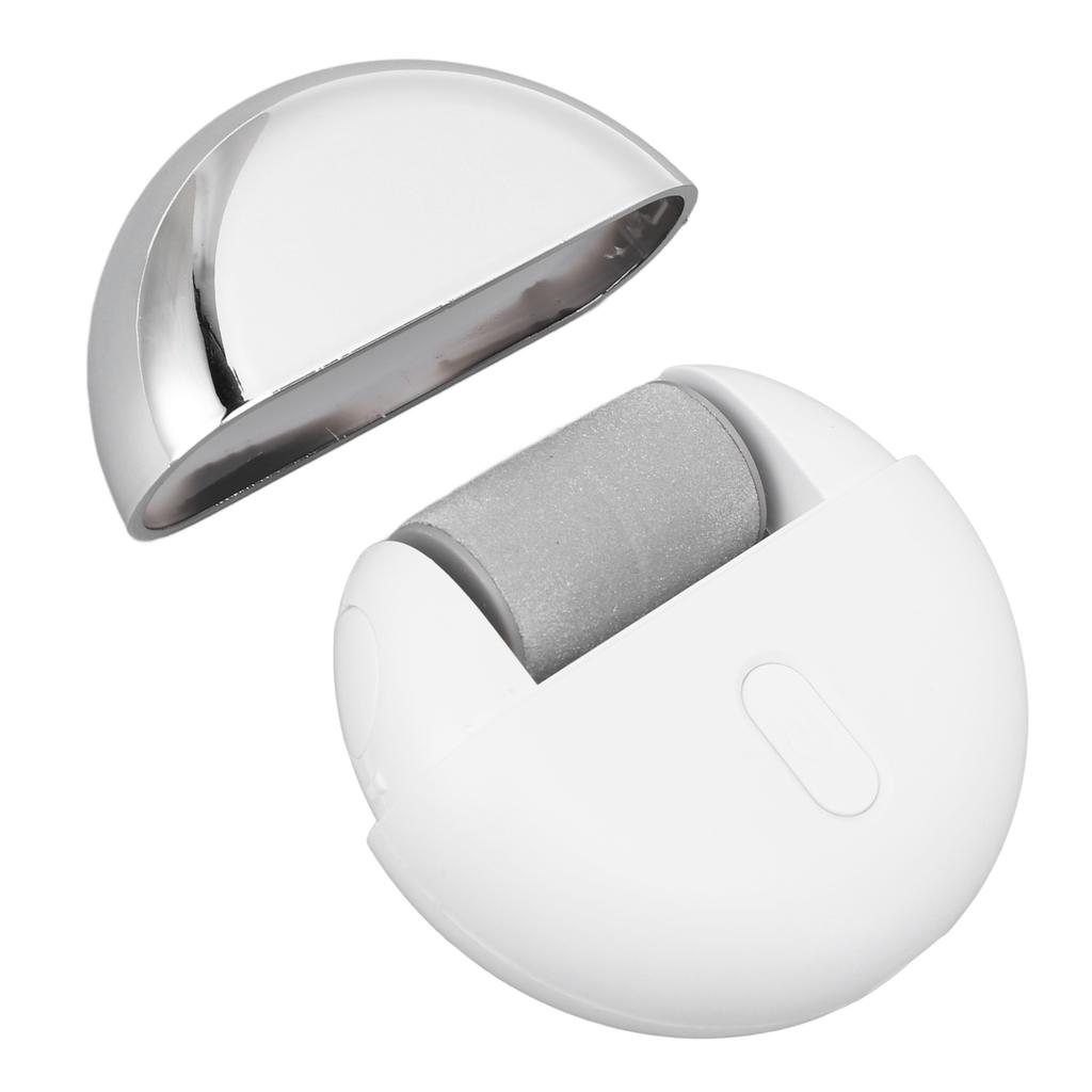 Electric Foot Callus Remover with 2 Grinding Heads 2 Speed Rechargeable Water Proof Electric Foot File for Dead Hard Cracked Dry Skin Pearl White