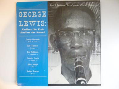 LP Record GEORGE LEWIS  Endless The Trek Endless The Search JCE19 JAZZOLOGY US Jazz Used