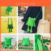 Fun And Adorable Froggy Shoulder Bag Plush Stuffed Animal Purse With Phone Pocket