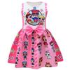 European And American Christmas Halloween Cute Princess Dress Bow 3D Digital Printing Girls Dress