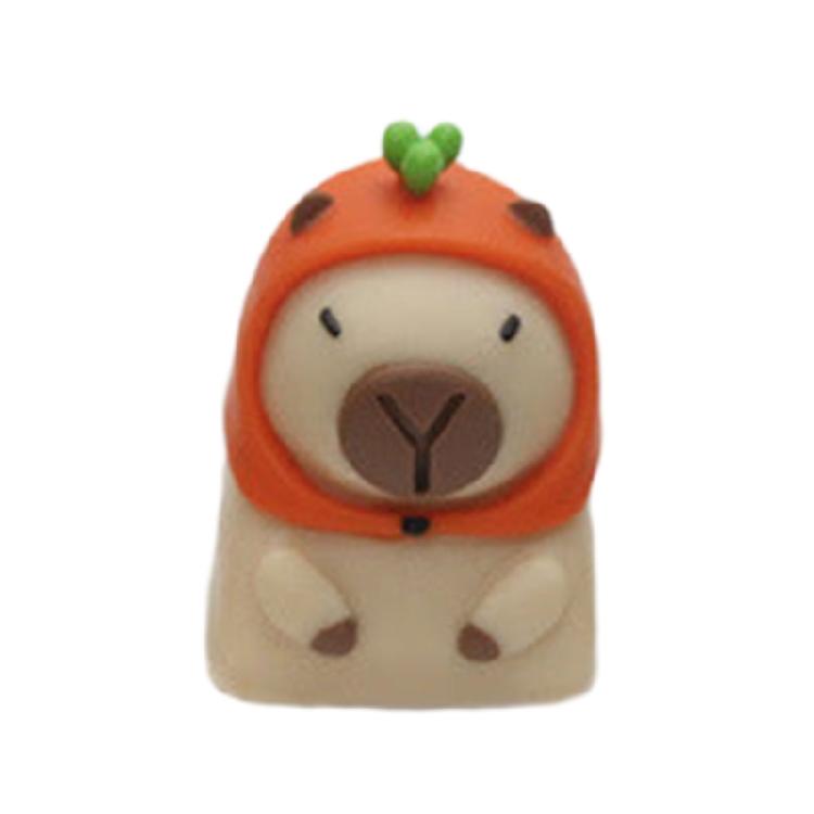 Farbverlauf Harz Tastenkappen mit Capybara Kunst Kompakte Größe Leichte Bauweise Für Mechanische Schalter