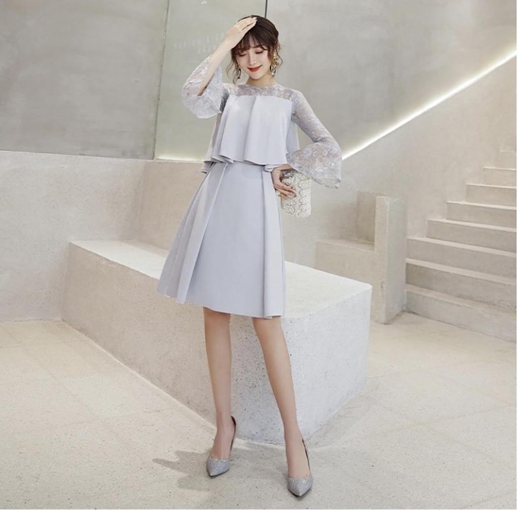 EightSTAR Dress Wedding Party for Women In Their 20s and 30s - Women's Dress, Dress, After-Party Dress, See-Through, Sleeveless, Flared, A-Line,