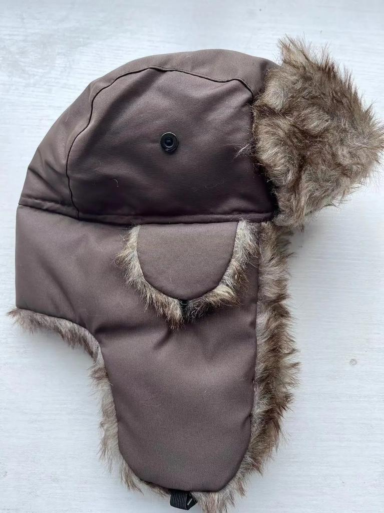 Warm Russian Aviator Trapper Cap with Earflap Outdoor Winter Knit Hat Unisex Stylish Cold Weather Headwear